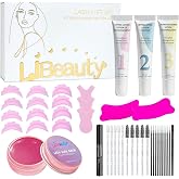 Libeauty Lash Lift Kit with Lash Glue Balm Eyelash Lift Kit &amp; Brow Lamination Kit New Lash Lifting Pads Tubular Precision Design Curling Perming Lotion &amp; Liquid Set Home Perm Kit