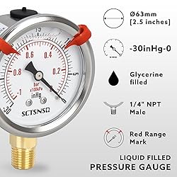SCTSNSR -30 inHg to 0 Vacuum Pressure