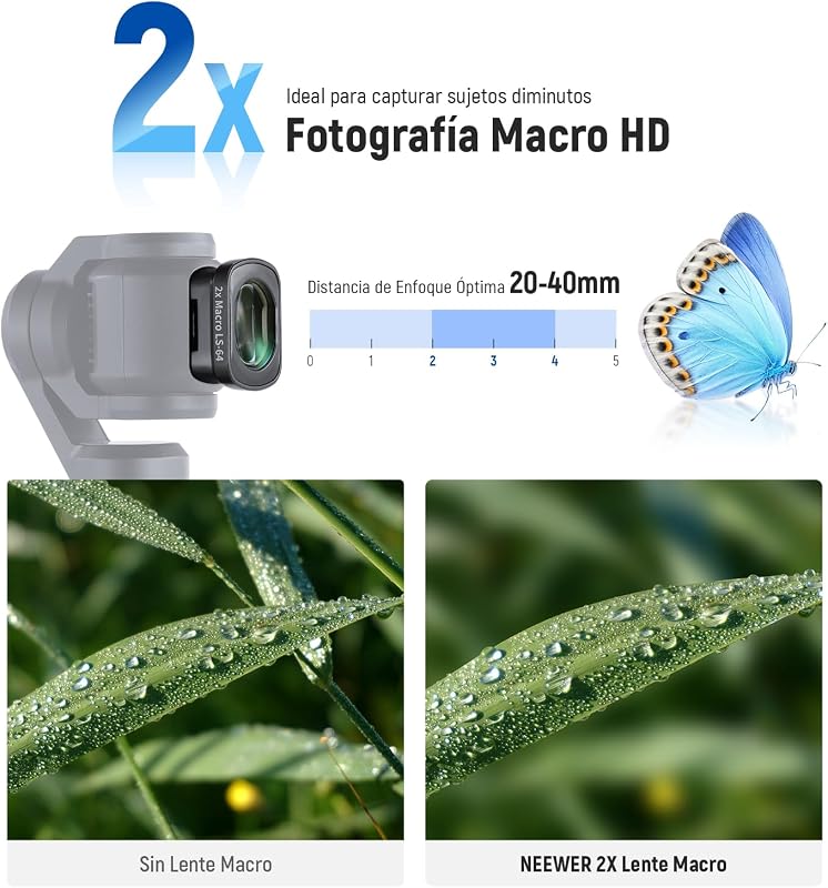 Kit de Filtro e Lentes Compatíveis com DJI Pocket 4/3 / Xtra Muse