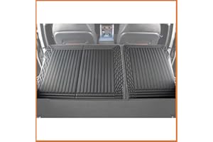 TripleAliners Vehicle Mat Universal Fit Trunk Cargo Liner All Weather Protection XPE Material Trunk Mat Seat Back Protector Trim-to-Fit Compatible with Most Cars SUV Sedan(Seat Back Mat)