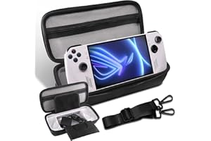 Miimall Compatible with Asus ROG Ally X 2024/ROG Ally 2023 Storage Case|Large Capacity Portable Carrying Full-Body Protective