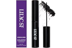 LILAC ST. Lilac St - Eternal Bond (Black) - Lash Cluster Glue - Mini Mascara Wand Applicator - Strong & Flexible Hold - Waterproof - Sensitive Eyes Safe - Cruelty Free, Vegan, Women Founded - 0.16 fl oz