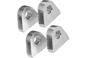 Partuto 4 Pcs Welded on Shackles Clevis Mount 1" Thickness Steel for Offroad Trucks Trailer and Hydraulic Tractor Bucket Repl