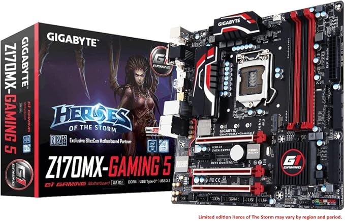 Amazon Com Gigabyte Lga1151 Intel Z170 Micro Atx Ddr4 Gaming 5 Motherboards Ga Z170mx Computers Accessories