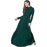 KOH KOH Womens 2026 Long Sleeve Elegant Pockets Fall Winter Evening Maxi Dress Gown