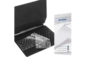 [No Function Keys] Keyboard Cover Compatible with Apple iPad Air 13 inch (M2)/ iPad Pro 12.9 inch (6th, 5th, 4th, 3rd Generat