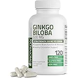 Bronson Ginkgo Biloba 500mg Extra Strength 500mg per Serving - Supports Brain Function & Memory Support, 120 Vegetarian Capsu