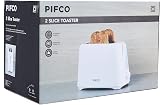 PIFCO White 2 Slice Toaster with Adjustable Browning Auto Shut-Off view 7