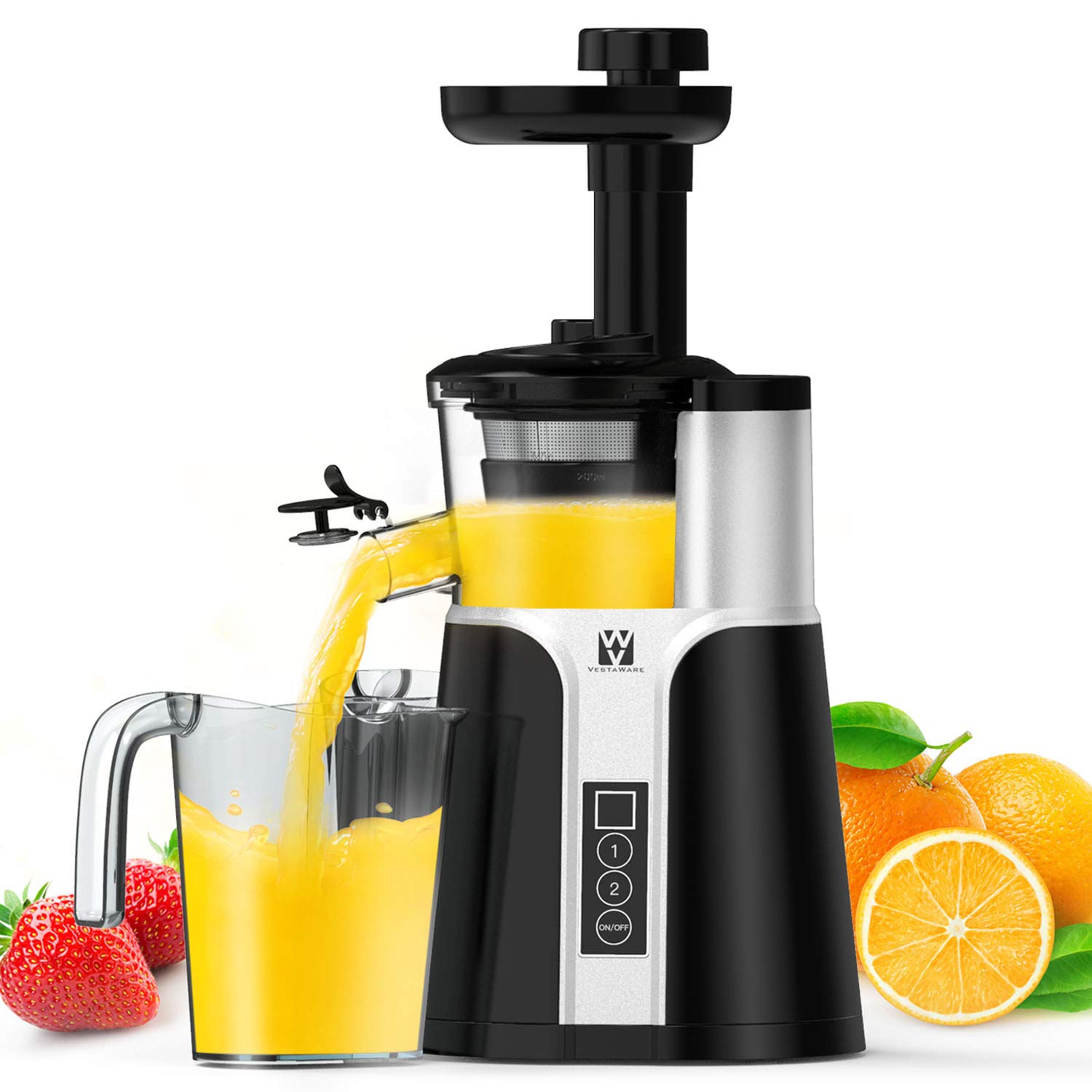 Juicer Machines, Vestaware Slow Masticating Juicer Extractor, Easy to