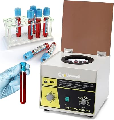 CGOLDENWALL Lab Centrifuge 4000rpm 12x20ml 2325xg Timer Hospital Biological