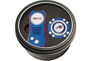 Team Golf NFL Gift Set Switchblade Divot Tool & Chip, Includes 2 Double-Sided Enamel Ball Markers, Patented Design, Less Damage to Greens, Switchblade Mechanism