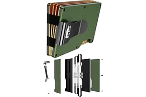 furid Minimalist Wallet for Men Slim: Rfid Wallet For Men - Metal Wallet with Money Clip Card Holder