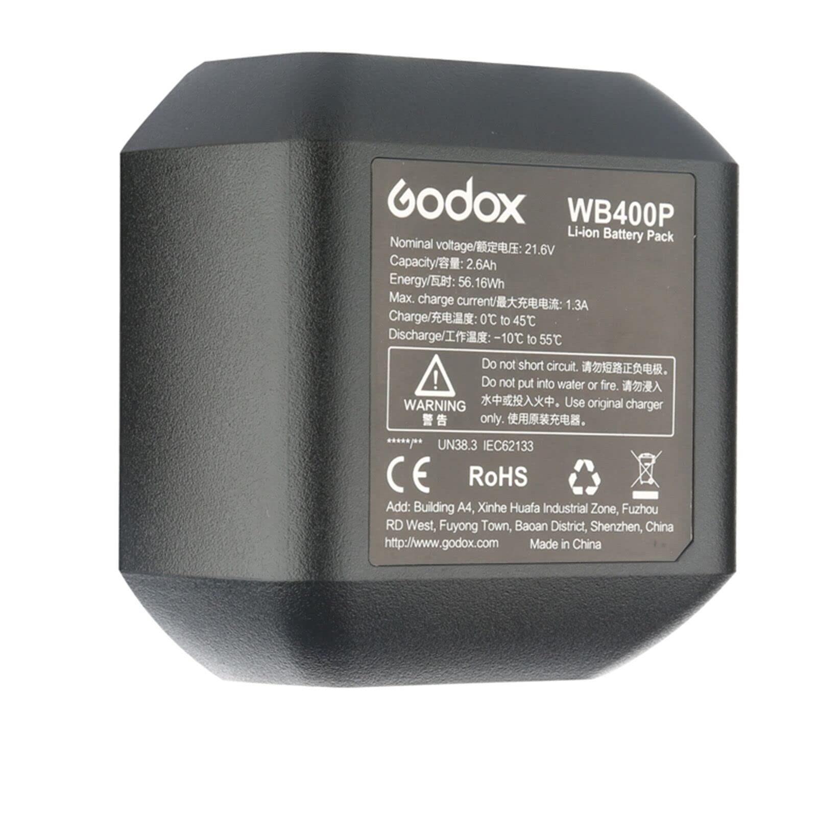 Godox WB400P Battery Replacement, Li-on Battery Pack Only Compatible with AD400Pro Strobe Flash