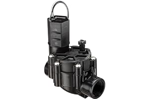 Rain Bird CP075 In-Line Automatic Sprinkler Valve, 3/4" Threaded x Female, Black