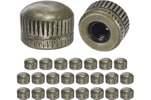 M METERXITY 8-Pack Threaded Cap Nuts, M4x11mm Screw Caps for Light Fixture, Female Knurled Knob Nut for Ceiling Light Cover Replacement/Decorative Lamp Parts, Acorn Screw Top [Bronze Tone]