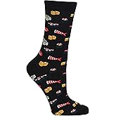 Hot Sox Women's Fun Food & Drink Novelty Crew Socks (1-Pair)