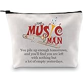GJTIM Musical Merchandise Gift Zipper Pouch Musical Theater Makeup Bag Gift For Musical Lover Gift(Music Bag)