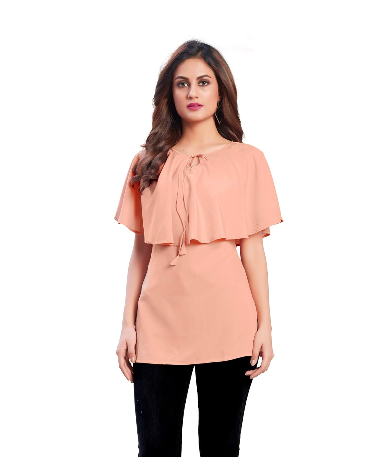 Buy SHOPAVO Party Short Sleeve Women Pink Top at Amazon.in