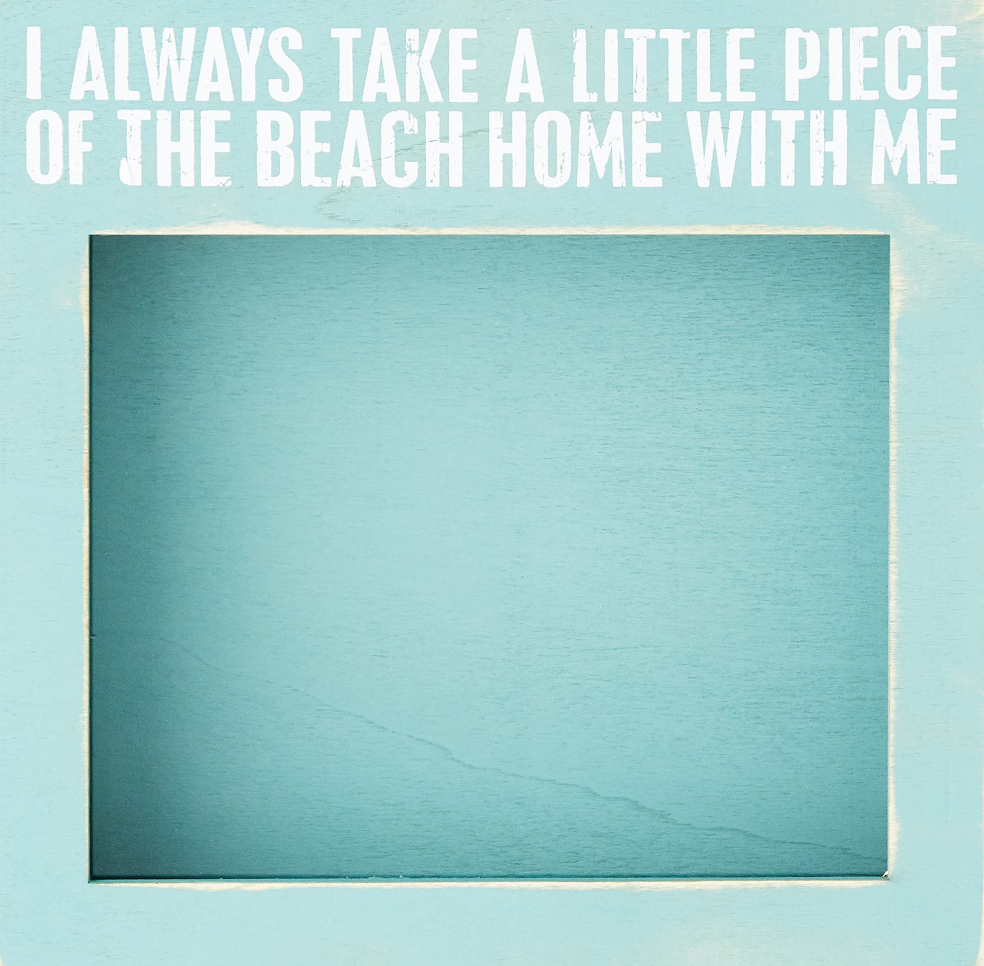 Primitives by Kathy Seashell Holder - Coastal Decor, Glass Display, Treasure Chest, Room and Bedroom Decor