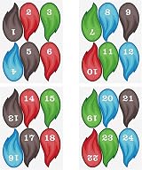 FEPITO Pin the Tail on the Donkey Party Game 24 Tails Kids Birthday Decor view 3