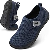 Scurtain Barefoot Walking Shoes for Women Men Adjustable Wide Diabetic Neuropathy Shoe Breathable Zero Drop Minimalist Sneakers Comfortable Slip on Beach Hiking Shoes