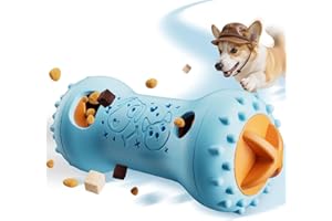 FOXMM Interactive Treat Dispensing Dog Toys – Adjustable Puzzle Toy to Keep Dogs Busy, Mental Stimulation, Cognitive Fun and Boredom Buster for Puppy Teething, for Small Medium Large Dogs