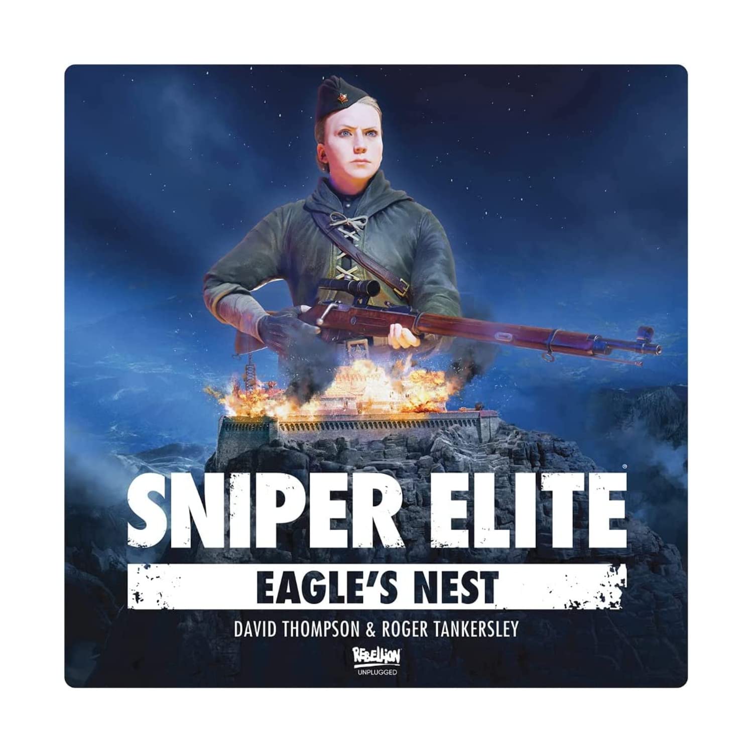 Rebellion Unplugged | Sniper Elite: Eagles's Nest | Board Game Expansion | Ages 14+ | 1-4 Players | 45+ Minutes Playing Time