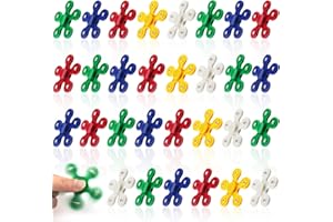 (30 Pack) SoulLife High-Speed Quiet Fidget Spinners Toys, Bulk Basket Stuffers, Stress Relief and Anxiety Sensory Fidget Toys Bulk, Birthday Return Gifts Party Favors Classroom Prizes for Kids