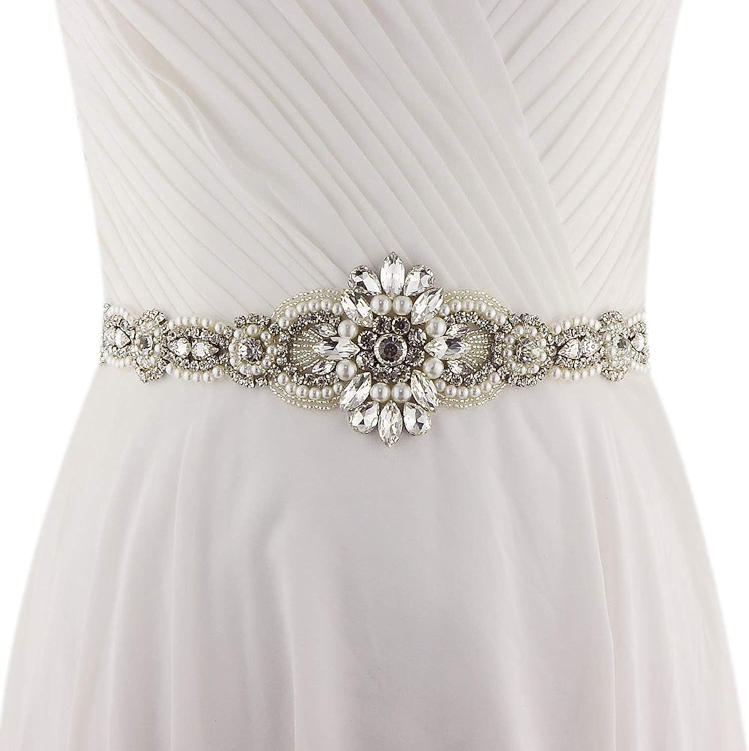 Ladies Belt Bride Fashion Decorative Beaded Rhinestone Belt Elegant