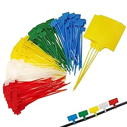 TidyTie Cable Marker Tie Tags, 204Pcs Self-Locking