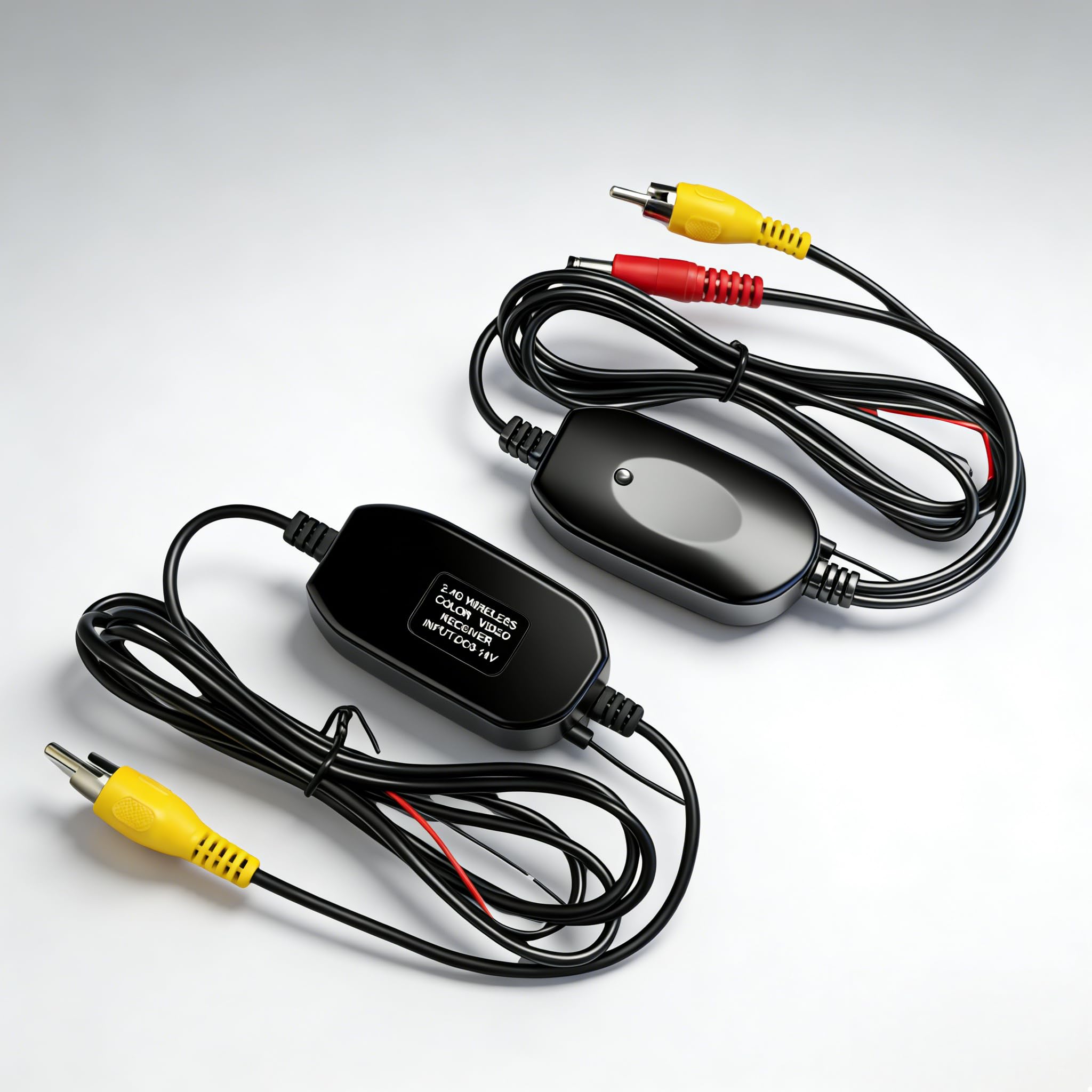 Epronic 2.4 GHz Wireless RCA Transmitter & Receiver Kit for Car Rear View Camera Monitor Wireless Adapter for Car Backup Camera Wireless 12V Video Transmitter