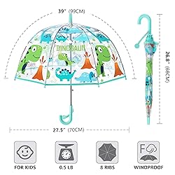 RONIARE Kids Umbrella Clear Bubble Umbrellas for