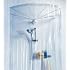 Spirella Ombrella Tringle De Douche Chromée Avec 12 Bras - Barre Rideau De Douche Universelle 180 Cm