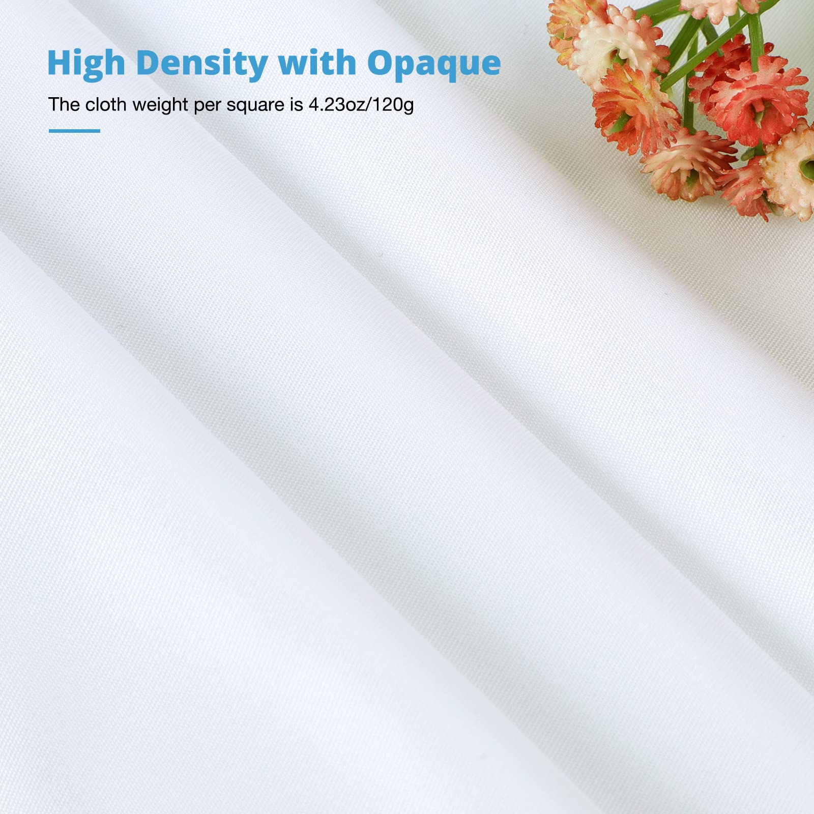 Aimosen 10x10 FT White Backdrop Background for Photography, Large Pure Photo Backdrop Curtain Drapes, High Density Screen Backdrops for Party Portrait Photoshoots Booth Video Studio