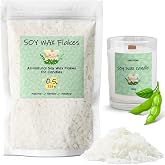 UNOTENA Soy Wax Flakes for Candle Making, Natural Candle Wax, Farm-Sourced, No Additives, Safe and Pure, 0.5LB