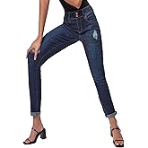 YMI Womens YMI Jeans Junior Wannabettabutt 2 Button Cuffed Ankle Jean
