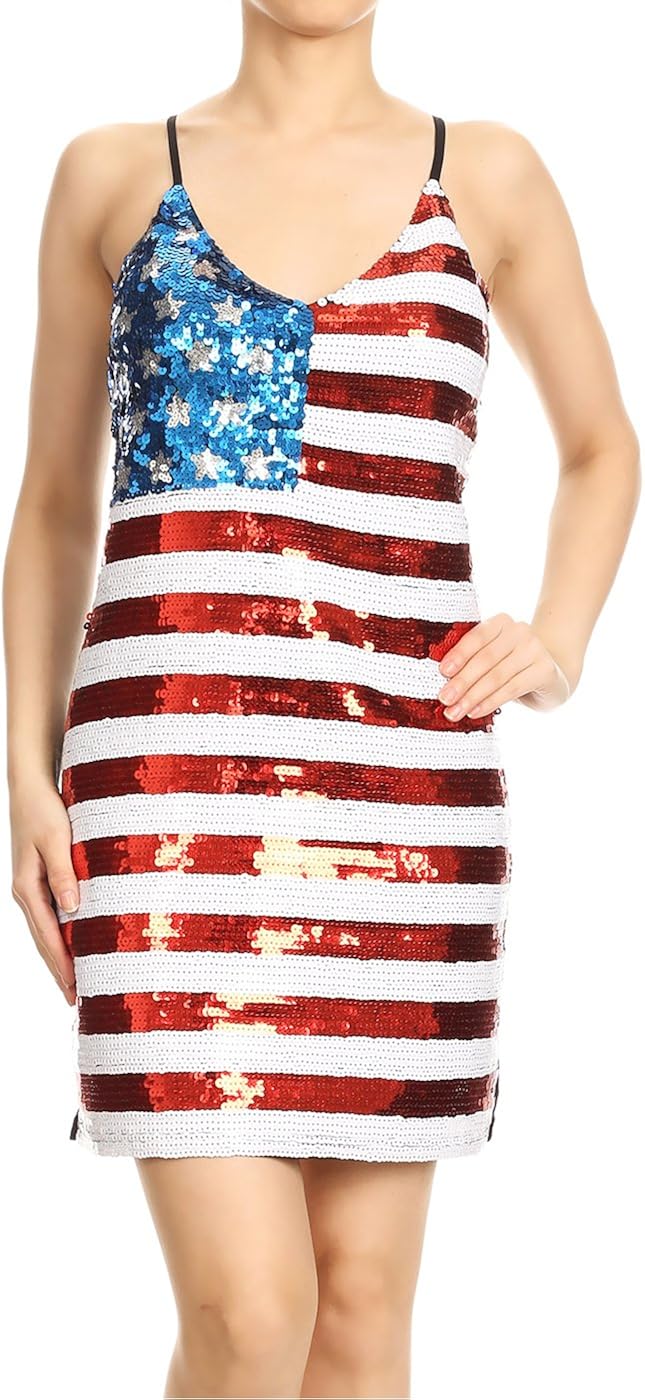 patriotic sequin dress