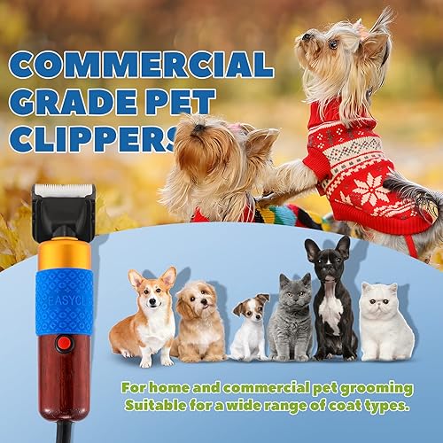 Pet Grooming Clippers 200W, Plug-in with 3m Power Cord Stepless