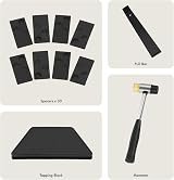 VonHaus Laminate Flooring Tool Kit with Spacers Mallet Bar Wedge view 4
