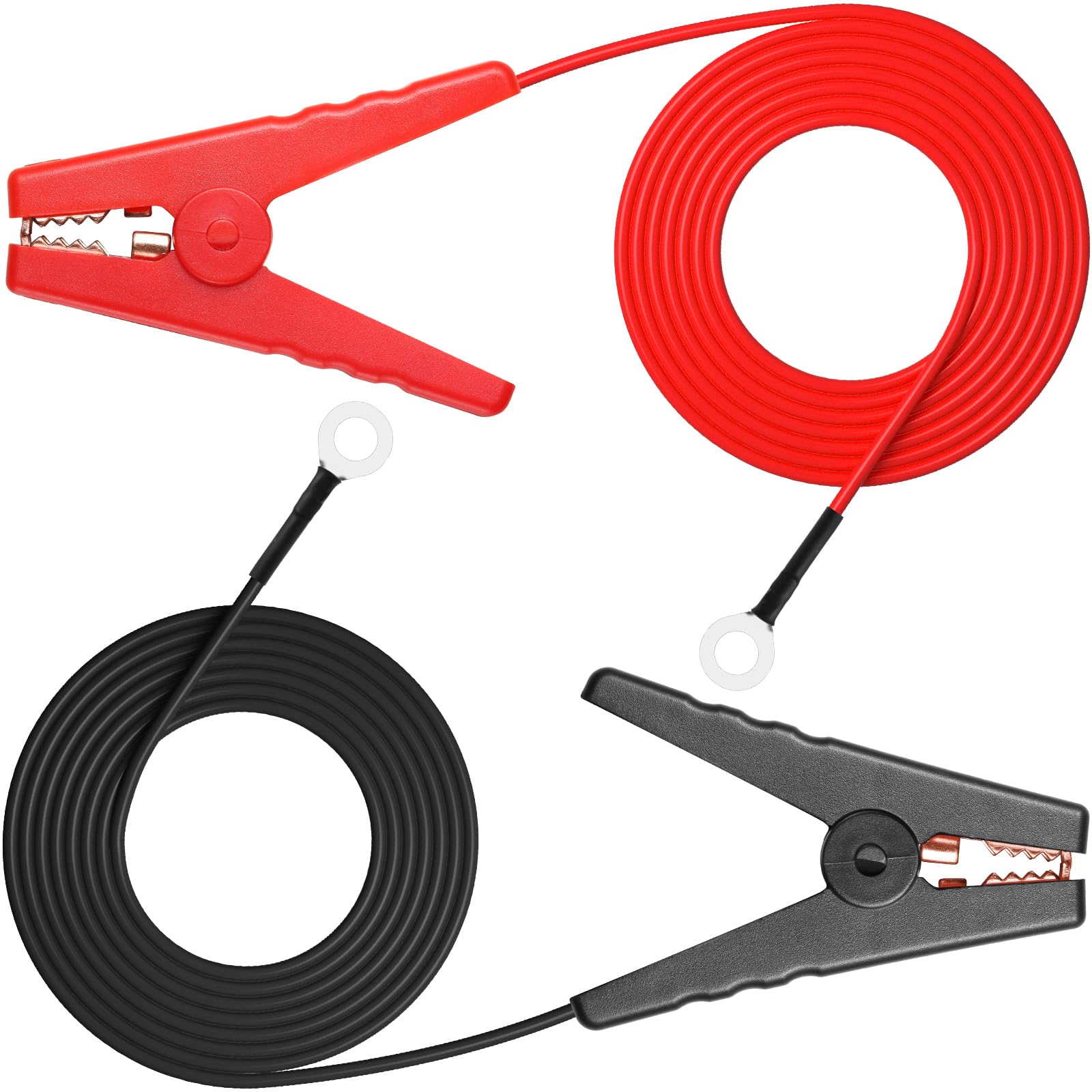 Photo 1 of Btanadi 3Ft Electric Fence Wire, Solar Fence Charger Electric Fence Kit Connect Electric Fence Jumper Leads Cable with Crocodile Clip for Electric Fence Connectors Solar Electric Fence