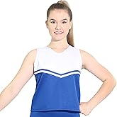 Danzcue Womens V-Neck Cheerleaders Uniform Shell Top