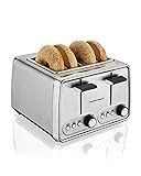 Hamilton Beach Modern Chrome 4 Slice Extra Wide