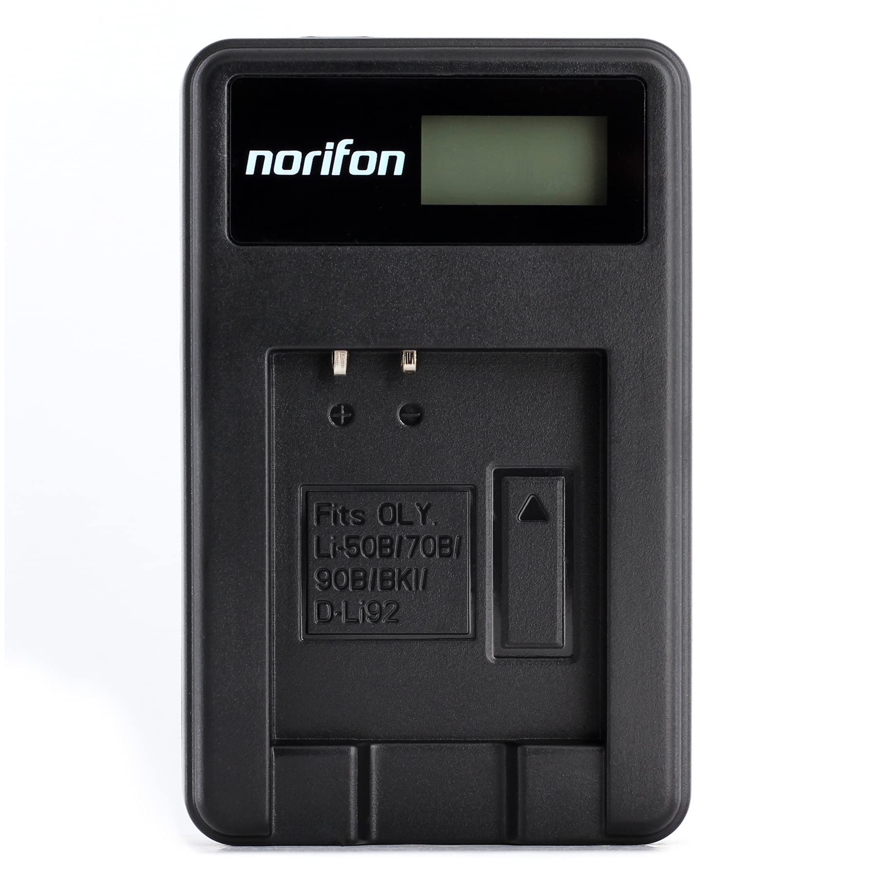 Norifon LI-50B LCD USB Charger for Olympus D-750, SH-21, SP-800UZ, SP-810UZ, SP-815UZ, Stylus 1010, 1030SW, SZ-12, SZ-14, Tough TG-2, VR-340, VR-350, XZ-1 Camera and More