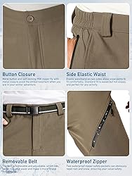 Men's Snow Ski Waterproof Fleece Lined Pants Winter