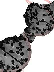 Lilosy Sexy Cute Underwire Push Up Heart Strappy