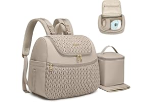 Qualyphant Breast Pump Bag for Spectra S1/S2 & Medela – Insulated Cooler Bag, 13" Laptop Sleeve, Diaper Backpack with Changing Pad – Lightweight, Water-resistant & Stylish for Work, Travel