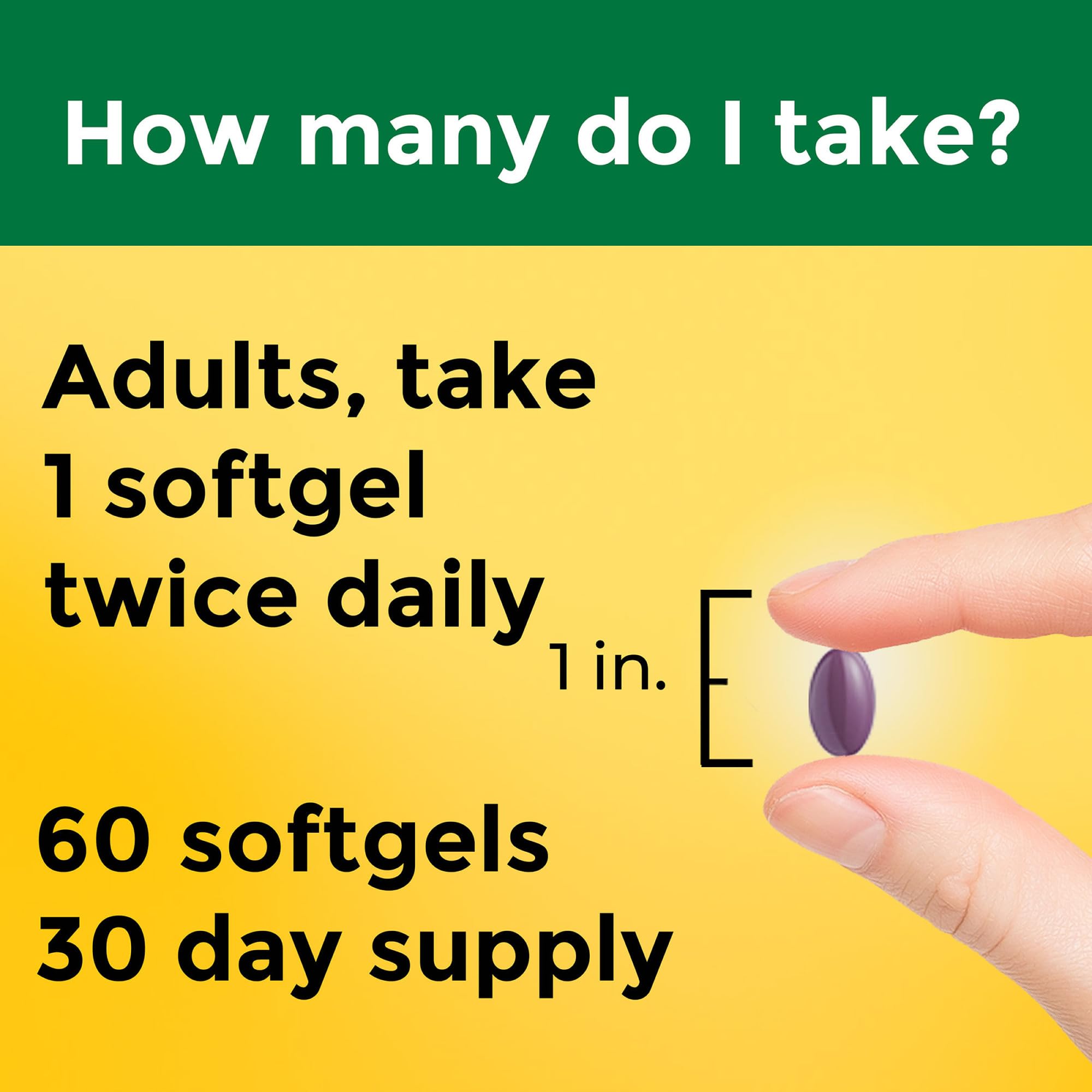 Nature Made Vision Based on the AREDS 2 Formula, Eye Vitamins with Lutein & Zeaxanthin, Vitamin C, Vitamin E, Zinc and Copper for Healthy Vision and Eye Function Support, 60 Softgels, 30 Day Supply