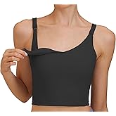 CFRTMTBB Nursing Bras for Breastfeeding Maternity Sports Bras Maternity Bras U-Back Sleeveless Tank Top with Built in Bra Yoga Workout Fitness Running (Black,M)