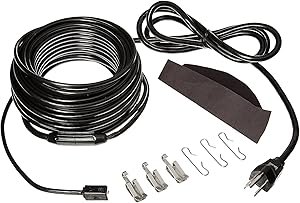 Frost King RC120 Automatic Electric Roof Cable Kits, 120ft x 120V x 5 Watts/ft, 120 Feet, Black