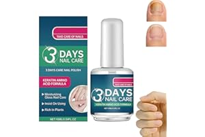 3 Days Nail Care - Keratin Amino Acid Formula, Nail Strengthener Serum (Not a Varnish),Moisturizing Clear Nailcare Gloss,Quic